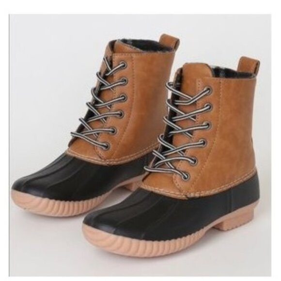 Report Upton Tan Black Rain Duck Boots - Picture 2 of 5